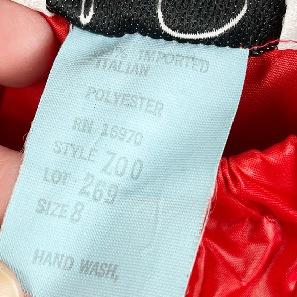 Antonio Ruspoli Vintage 80s Women's Tracksuit Bright Red Ruched Jacket Joggers - Picture 12 of 16